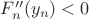 $F''_n(y_n) < 0$