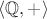$\langle \mathbb{Q}, + \rangle$