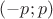 $(-p;p)$