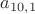 $a_{10,1}$