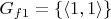 $G_{f1}=\{ \langle 1,1 \rangle \}$