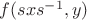 $f(sxs^{-1},y)$