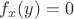$f_x(y)=0$