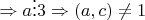 $\Rightarrow a\vdots 3\Rightarrow (a,c)\ne1$