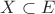 $X\subset E$
