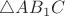 $\triangle AB_1C$
