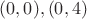 $(0,0),(0,4)$