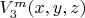 $V^m_3(x,y,z)$