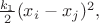 $\frac{k_1}{2}(x_i-x_j)^2,$