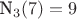 N_3(7)=9