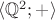 $\langle \mathbb{Q}^2;+ \rangle$