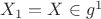 $X_1=X\in{g^1}$
