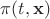 $\pi(t,\mathbf{x})$