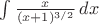 $\int\frac{x}{(x+1)^{3/2}}\,dx$