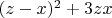 $(z-x)^2+3zx$