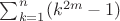 $\sum_{k=1}^n(k^{2m}-1)$