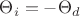 $\Theta _i = -\Theta _d$ $\Theta _i = -\Theta _d$