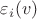 $\varepsilon_i(v)$