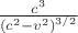 $\frac{c^3}{\left(c^2-v^2\right)^{3/2}}$