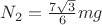 $N_2=\frac{7\sqrt{3}}{6}mg$ $N_2=\frac{7\sqrt{3}}{6}mg$