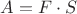 $A=F \cdot S$