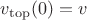 $v_{\rm top}(0)=v$ $v_{\rm top}(0)=v$