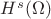 $ H^s(\Omega)$