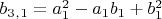 $b_3_,_1 =a_1^2-a_1b_1+b_1^2$