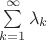 $\sum\limits_{k=1}^\infty \lambda_k$