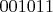 $001011$