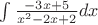 $\int\frac{-3x+5}{x^2-2x+2}dx$