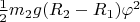 $\frac{1}{2}m_2g(R_2-R_1)\varphi^2$