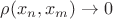 $\rho(x_n, x_m)\to 0$