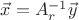 $\vec x=A_r^{-1}\vec y$ $\vec x=A_r^{-1}\vec y$