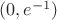 $(0,e^{-1})$