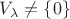 $V_\lambda \neq \{ 0 \}$