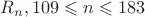 $R_n,109\leqslant{n}\leqslant183$