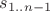 $s_{1..n-1}$