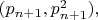 $(p_{n+1},p^2_{n+1}),$