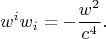 $$
w^i w_i
=
-
\dfrac{w^2}{c^4}
.
$$