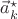 $\vec{a}^\star_k$