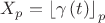 $X_{p} = {\left\lfloor {\gamma \left(t \right)} \right\rfloor}_{p}$ $X_{p} = {\left\lfloor {\gamma \left(t \right)} \right\rfloor}_{p}$