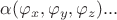 $\alpha(\varphi_x,\varphi_y,\varphi_z)...$ $\alpha(\varphi_x,\varphi_y,\varphi_z)...$