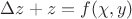 $\Delta z+z=f(\chi, y)$
