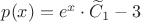 $p(x)=e^x\cdot\widetilde C_1-3$
