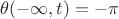 $\theta(-\infty,t)=-\pi$