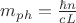 $m_{ph}=\frac{\hbar n}{cL}$
