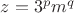 $z=3^pm^q$