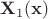 $\mathbf{X}_1(\mathbf{x})$