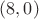 $(8,0)$
